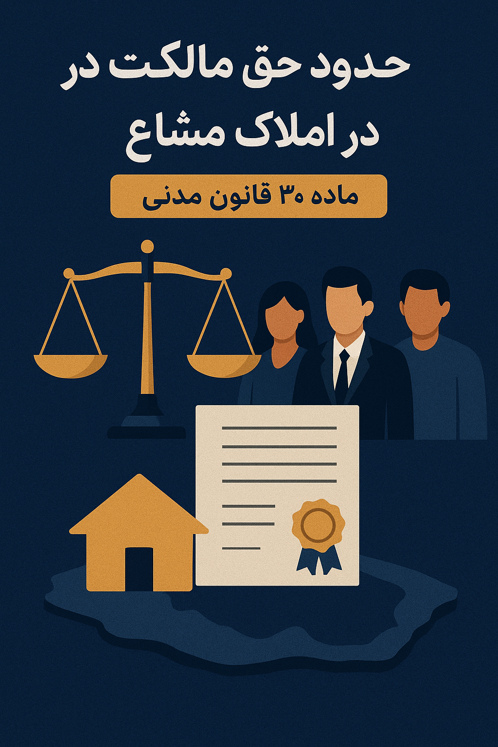 حدود حق مالکیت در املاک مشاع