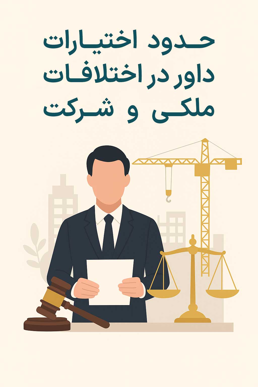 حدود اختیارات داور در اختلافات ملکی و شرکت های ساختمانی